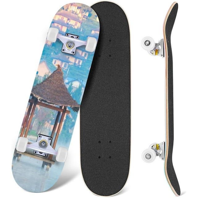 Prxcm Skateboard Complete for Beginners Adults Teens 31 x 8