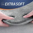 thumbnail image 2 of Memory Foam Bath Rug  24”x36”  Dark Purple  Non Slip Bathroom Mat  Machine Wash, 2 of 5