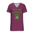 thumbnail image 4 of Levmjia Womens Tops St Patricks Day Printed T Shirt V Neck Short Sleeve Loose Fit Casual Comfortable Soft Breathable Graphic Tee Daily Wear, 4 of 4