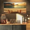 thumbnail image 1 of Marche d'Escalier vers la Plage de Sable - Impression sur Toile de Pont, 1 of 3