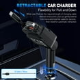 thumbnail image 3 of Retractable Car Charger, 96W Fast Car Accessories Adapter with Retractable Cables and 2 USB Port, USB C Car Charger Adapter for iPhone 16e/16/15/14/12,Galaxy,Pixel,Travel Essentials, 3 of 9