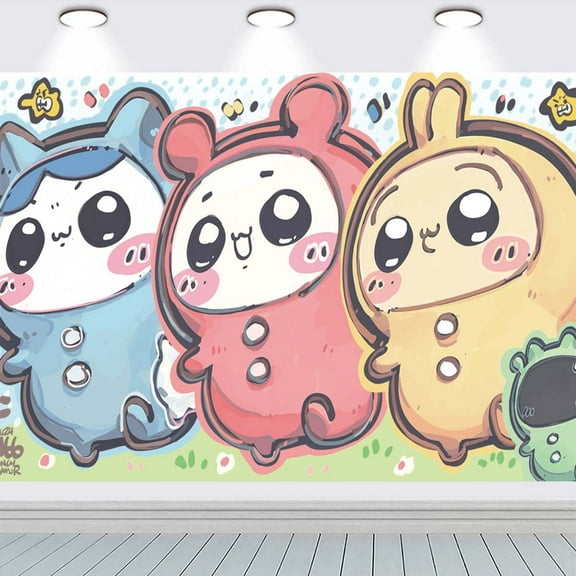 Chiikawa school Backdrop Taspestry Wall Decor Banner Party Supplies Poster Birthday Decorations Background for Photography Taspestry