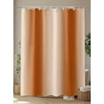 thumbnail image 4 of Fsddascl Burnt Orange Ombre Shower Curtain Set - 66" x 72" Washable Bathtub Curtain with 12 Hooks, Modern Abstract Art Waterproof Fabric Stall Shower Curtains for Bathroom/Bathtub Décor, 4 of 6