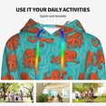 thumbnail image 4 of Salouo Fun Octopus Pattern Hoodie Sweatshirts for Women, Autumn Pullover Hoodie Workout Sweat Women's Long Sleeve Preppy Sweatshirts-XX-Large, 4 of 7