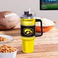 thumbnail image 2 of Iowa Hawkeyes 40oz. Stainless Steel Canyon Cup with Straw, 2 of 2