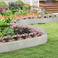 thumbnail image 2 of Spaco 6-Pack 20 FT Galvanized Metal Landscape Edging for Lawn, Metal Garden Bed for Patio, Garden, Backyard, Silver, 2 of 11
