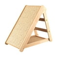 thumbnail image 1 of Rascador vertical de madera para gatos, de sisal, para que descansen los gatitos. S, 1 of 9
