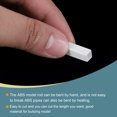 thumbnail image 4 of Unique Bargains 20pcs 20' Plastic Model Tube ABS, Solid Square Bar 0.2'x0.2' White Easy Processing Model Making DIY, 4 of 5