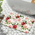 thumbnail image 6 of 1pc Red and Pink Rose Bathroom Rug Bathroom Decor and Accessories- Durable,Anti Slip,And Quick Drying,Suitable For Indoor/outdoor Use - Perfect For Bathrooms,Bedrooms,Kitchens, 6 of 9