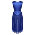 thumbnail image 4 of Yartina Tunique de Danse Sans Manches pour Femmes, Performance de Danse Lyrique, Bleu TG, 4 of 7