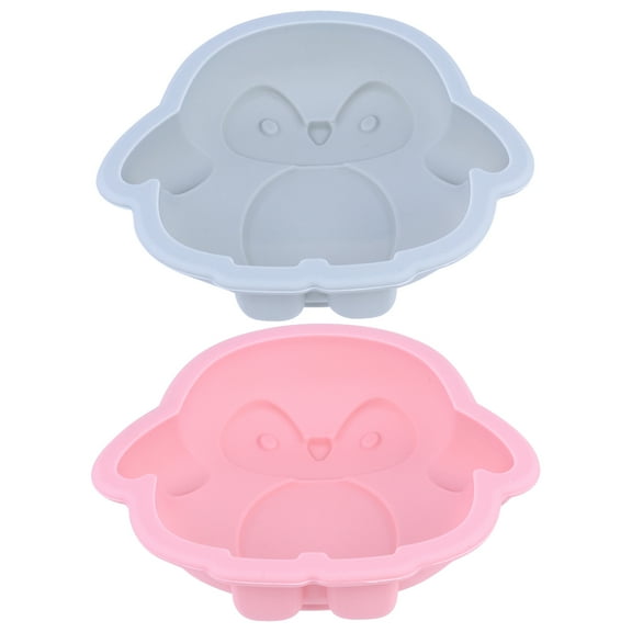 Homoyoyo Silicone Cake Mold Set, 2 Pieces, Non-Stick Flexible Baking Tools for Kitchen, Assorted Colors