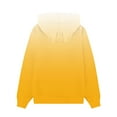 thumbnail image 4 of Oversized Hoodies for Teen Girls, Kids Cute Gradient Pullover Tops Long Sleeve Sweatshirt with Pocket New Girls' Active Pullover Yellow 7 Years, 4 of 6
