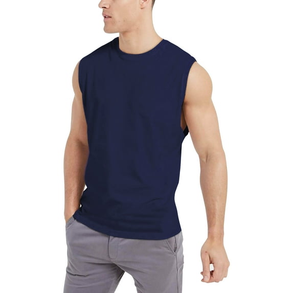 Hat and Beyond Men's Casual Muscle Fit Workout Sleeveless Tank Top, Up to Size 3XL