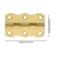 thumbnail image 2 of BESTYASH 2Pcs Golden Metal Piano Hinges for Small Wooden Box Projects Easy Install and Durable, 2 of 7