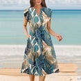 thumbnail image 2 of Women's Casual Dress For Everyday Wear Beach And Home With Floral Print Relaxed Fit For Spring And Summer For Accessorizing And Easy Care, 2 of 2