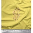 thumbnail image 1 of Soimoi Yellow Cotton Duck Fabric Artistic Leaves Fabric Prints By Yard 42 Inch Wide, 1 of 1