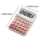 thumbnail image 3 of Calculadora linda, pequeña calculadora científica portátil para estudiantes, 12 dígitos, mini cuerpo, teclas de plástico, almohadilla inferior antideslizante, teclas transparentes, calculadora contado, 3 of 6