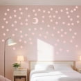 thumbnail image 5 of Glow in The Dark Moon Sticker for Ceiling, 1Pc 3D Luminous Plastic Decal, Night Sky Wall Decor for Bedroom Kids Room, Glowing, 5 of 7