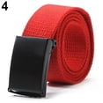 thumbnail image 3 of Soumake Unisex Military Casual Solid Color Plain Webbing Canvas Waist Belt Waistband Fashion, 3 of 7
