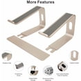 thumbnail image 4 of Laptop Stand, Ergonomic Aluminum Laptop Mount Computer Stand, Detachable Laptop Riser，Notebook Holder Stand Compatible with MacBook Pro/Air HP Samsung Huawei ，All 10-15.6" Laptops(Gold), 4 of 8