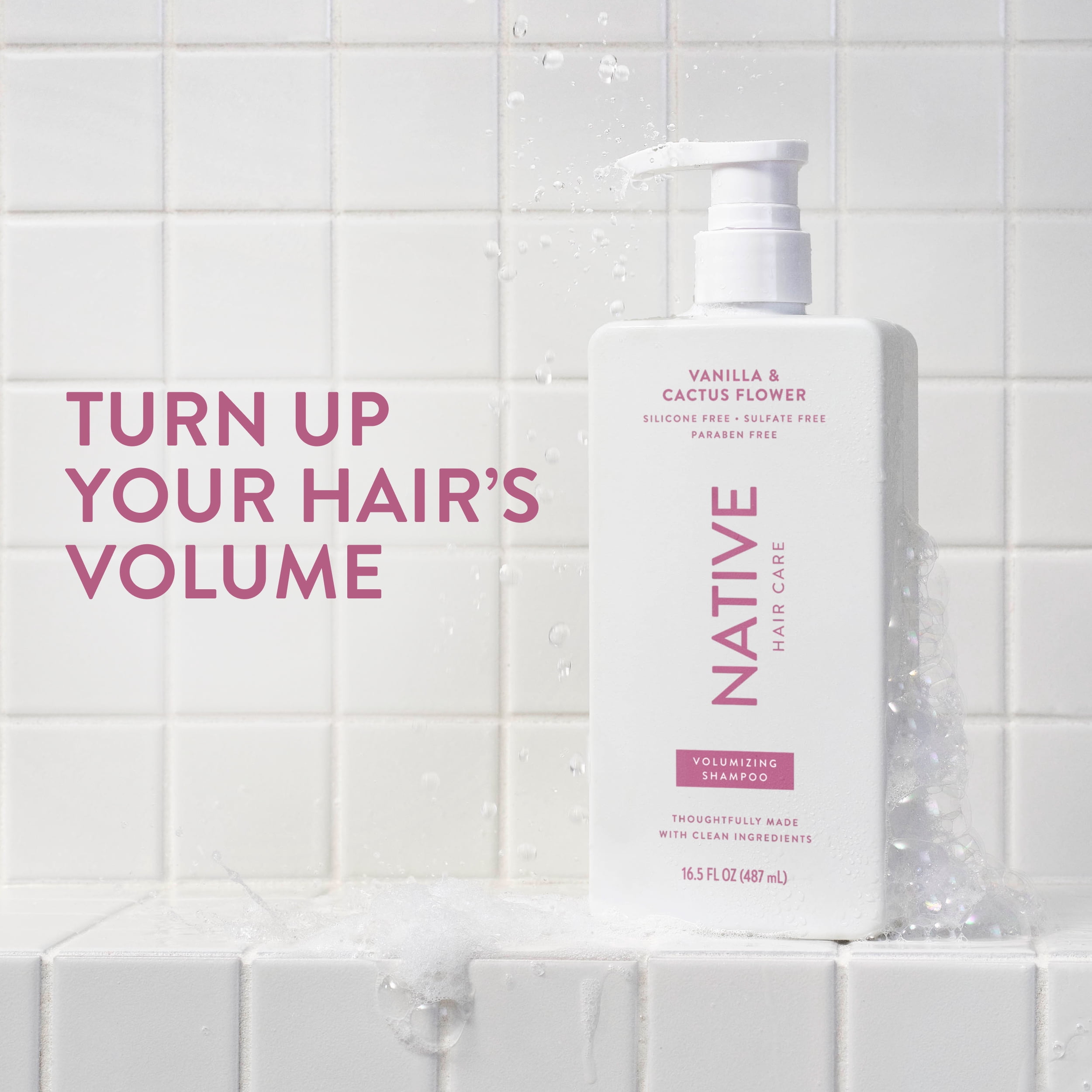 Native Volumizing Shampoo Vanilla and Cactus Flower 16.5 fl oz