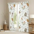 thumbnail image 3 of Fox 30%-50% Blackout Curtains Woodland Animals Bear Elk Deer Curtains,Botanical Jungle Leaf Curtains & Drapes Tree Branch Plant Leaves Curtains,Cute Wild Animal Room Decor, 3 of 6