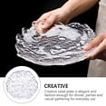 thumbnail image 3 of MasteelfCA 1 Pce Assiette à Salade Créative Plat en Verre pour la Maison Assiette de Service pour Aliments et Collations pour la Maison, 3 of 7