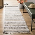 thumbnail image 2 of SAFAVIEH Boston Annandale Striped Cotton Runner Rug, Ivory/Beige, 2'3" x 9', 2 of 6