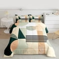 thumbnail image 2 of Homewish Minimalist Geometric 3-Piece Full Size Comforter Sets for Teens Boys Girls,Abstract Stripes Bedding Comforter Set,Vintage Aesthetic Lightweight Bedding Sets,Lightweight Room Decor, 2 of 8