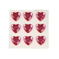 thumbnail image 3 of 10 Sheets Rhinestone Stickers Children Hand Acrylic Decals Three-dimensional Student DIY Love Heart Crafts Label Table Party Peach Color, 3 of 5