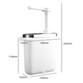 thumbnail image 3 of 1L Sauce Dispenser Pump Stainless Steel Condiment Pump, 3 of 5