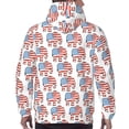 thumbnail image 7 of Pofeuu Elephant Print Mens Casual Hooded Collar Drawstring Hoodies Pullover Sweatshirts Casual Long Sleeve Shirts-4X-Large, 7 of 7