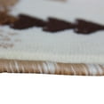 thumbnail image 5 of Emma + Oliver Fe 2x7 Ivory Olefin Accent Rug with Complementary Southwestern Pattern in Beige, Black and Brown and Jute Backing, 5 of 6