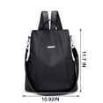 thumbnail image 3 of Meitianfacai Women Backpack Purse Waterproof Nylon Anti-theft Rucksack Lightweight Shoulder Bag Black, 3 of 9