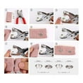 thumbnail image 4 of 150 Sets Snap Button 9.5Mm Metal Silver Snaps Buttons for Sewing And Crafting, Open Snap Button Snap Fasteners Kit, 4 of 10