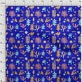 thumbnail image 4 of oneOone Cotton Flex Lapis Blue Fabric Kids Sewing Material Print Fabric By The Yard 40 Inch Wide, 4 of 4