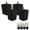 Black, variant on Tcwhniev 4 Set Wooden Furniture Legs Sofa Legs Replacement Legs 6/15/20cm Solid Wood Table Legs Square Furniture Feet with Screws for Sofa Couch Chair Bed Table Cabinet
