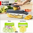 thumbnail image 6 of GANGTU 16 in 1multifunctional vegetable food chopper onion chopper kitchen slicer dicer Lid Stainless Chopping, 6 of 6