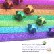 thumbnail image 3 of Paquete de papeles de estrellas de Origami, papel de bricolaje, 360/520 hojas, Origami de purpurina multicolor para proyectos de arte y manualidades para niños Zhivalor BST3023805-3, 3 of 5