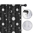 thumbnail image 4 of Blackout Kids Curtains,Black White Zodiac Sun Moon Pattern Childrens Insulated Curtains Set Of 2,Bedroom Essentials,Toddler Room Decor 42"x54", 4 of 5