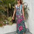 thumbnail image 3 of Rose Vestido Sin Mangas Para Mujer, Traje De, Ropa De Cumpleaños, Verano, 3 of 5
