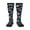 3 Black, variant on Gothic Skull Print Thigh High Socks Extra Long Stretchy Sock Women Over Knee High Opaque Stocking Daily Wear