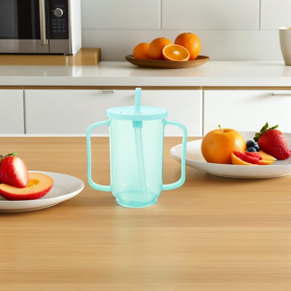 ELAYARD Dysphagia Regulating Drinking Cup for Elderly Care with Leakproof Design and Spout Assorted Color 2pcs