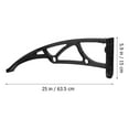 thumbnail image 2 of HINTRMENT Support de Store en Aluminium Renforcé Noir pour Porte Fenêtre Patio Extérieur, 2 of 8