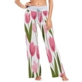 thumbnail image 2 of Comfy Casual Women's Pajama Pants Print Wide Leg Tulip Pattern, 2 of 6