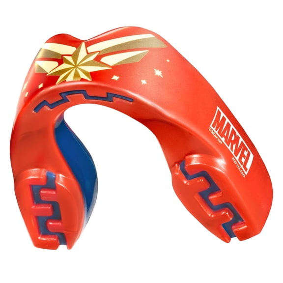 Captain Marvel Metallic Mouth Guard Dual Layer Adults Mouthguard
