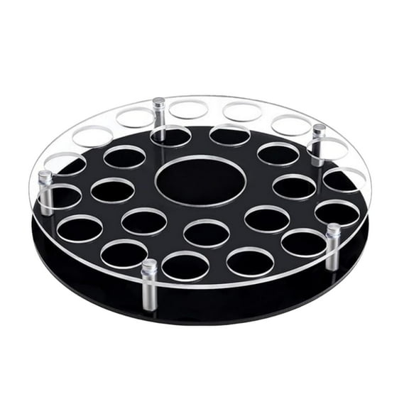 QSTDGVPW Shot Glass Holder 25 Hole Acrylic Bar Accessories for Gatherings Bar Whiskey