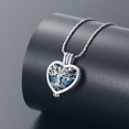 thumbnail image 5 of Tree of Life Cremation Urn Ashes Necklace for Women Men Hollow Heart Cremation Ash Pendant Loved One Memorial Jewelry, 5 of 8