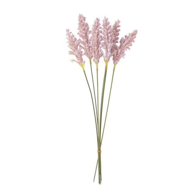 Billuyoard Ramo de flores de hierba de trigo Artificial, 6 uds., simulación de mano pequeña y fresca, artesanía de trigo, accesorios de decoración para Plantas Artificiales morado claro Billuyoard HA7512-05B