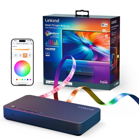 Kit de retroiluminación para TV Linkind ET6 HDMI 2.0 Sync para pantallas de 27 a 90 pulgadas